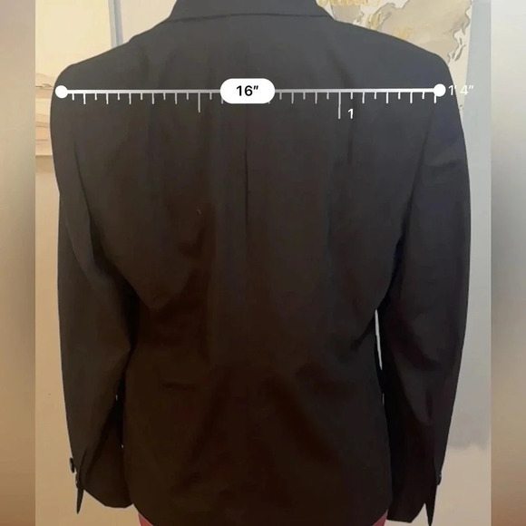 Akris Punto Black Classic Blazer Women Size 12 - Picture 3 of 7